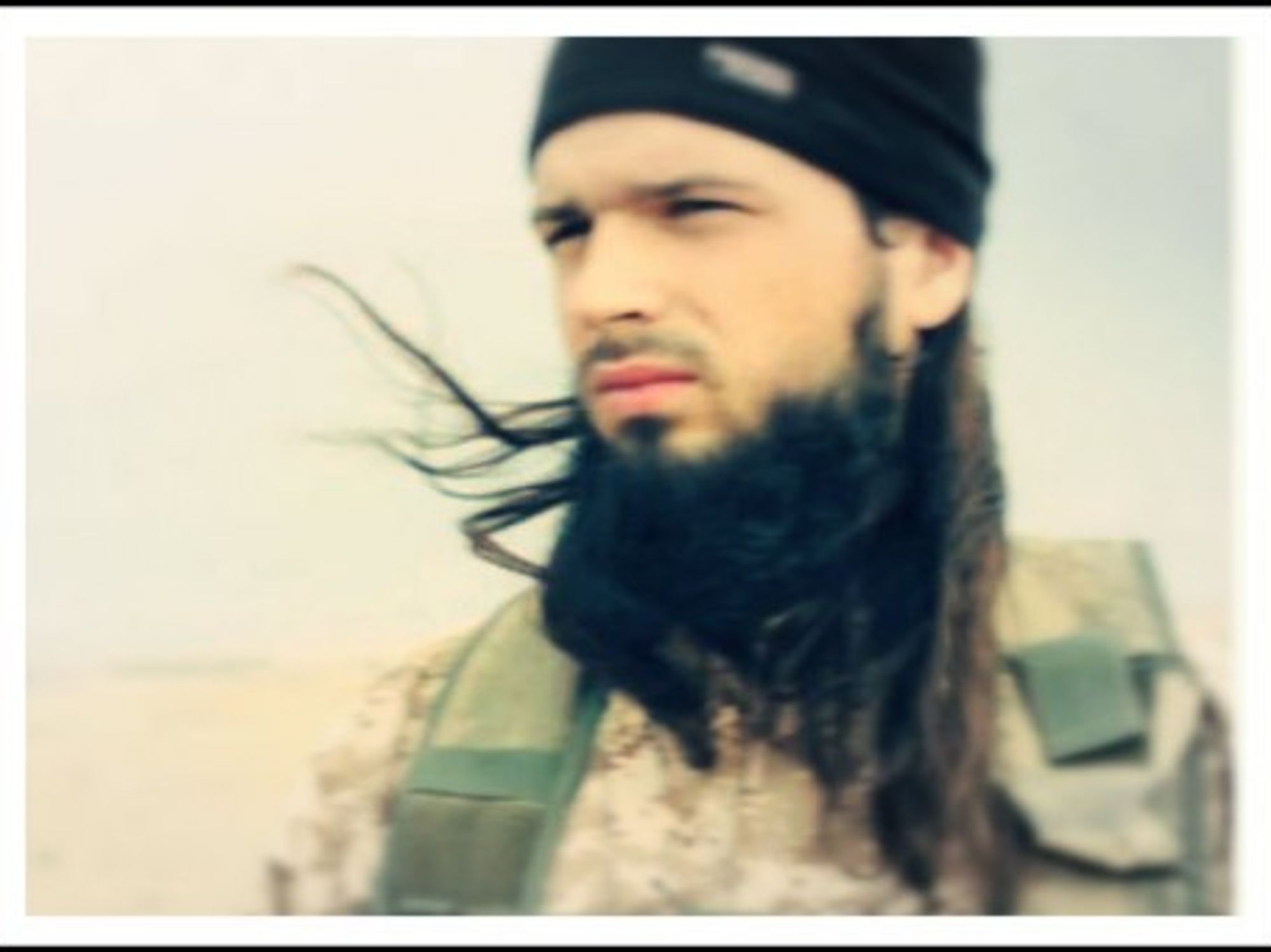 From an ISIS video, a man who appears to be French citizen Maxime Hauchard.