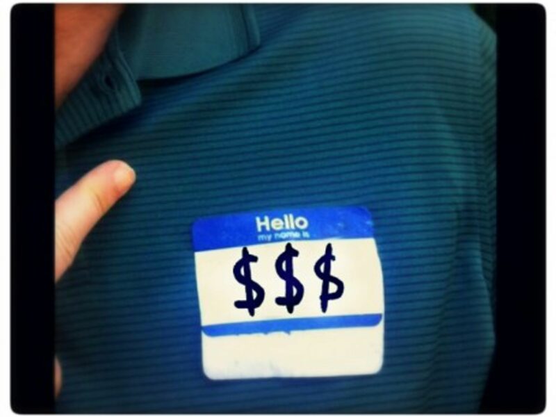 From name tag to price tag