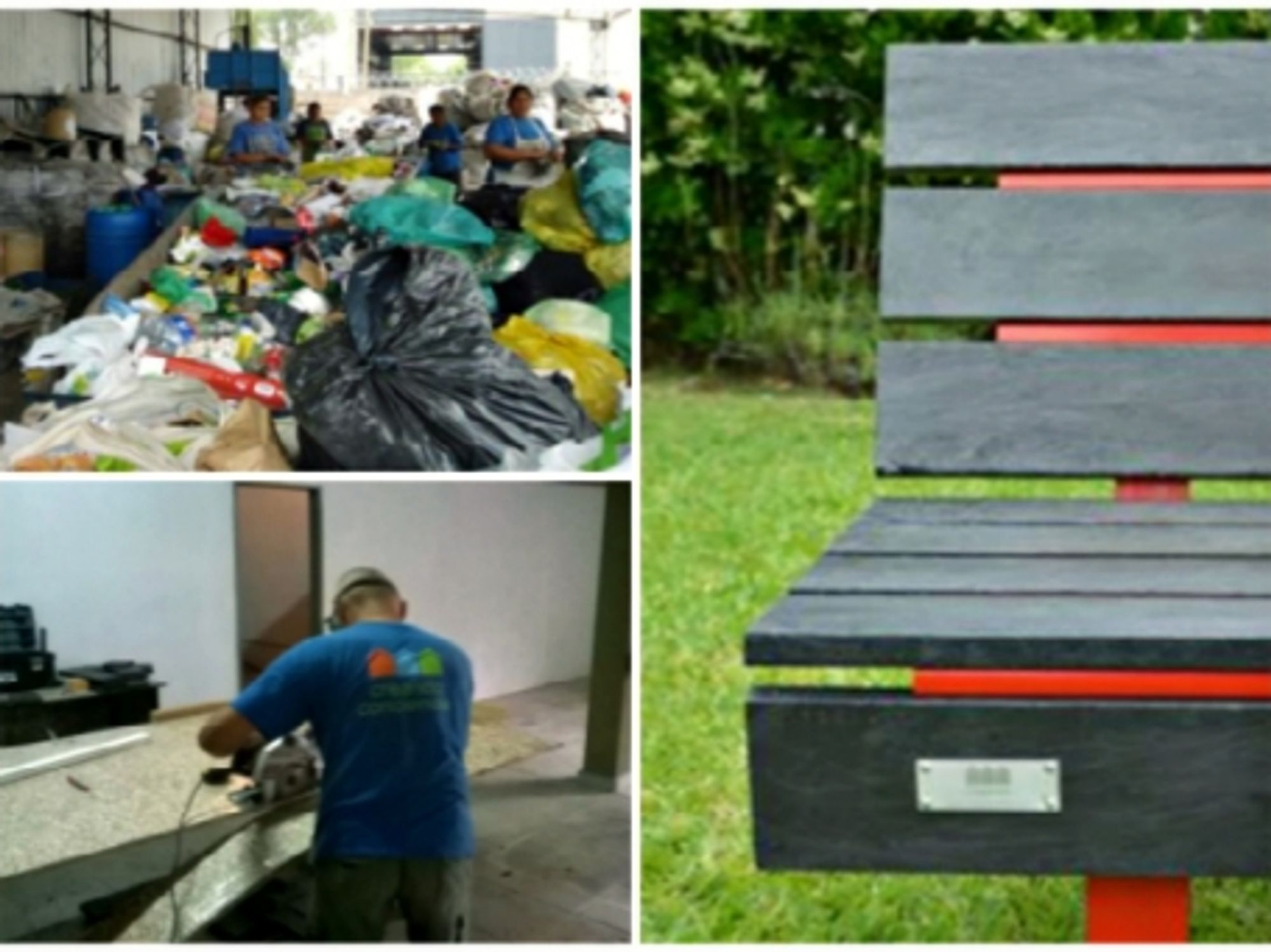 From trash to bench