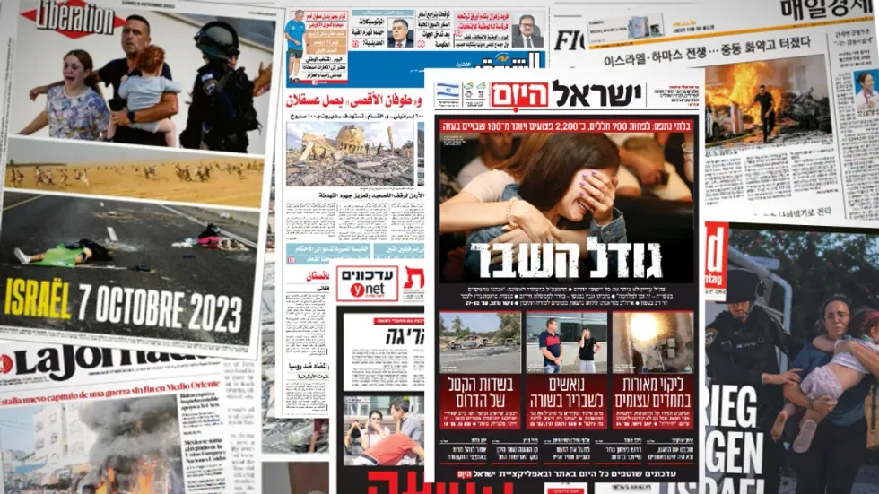 Front pages from around the world