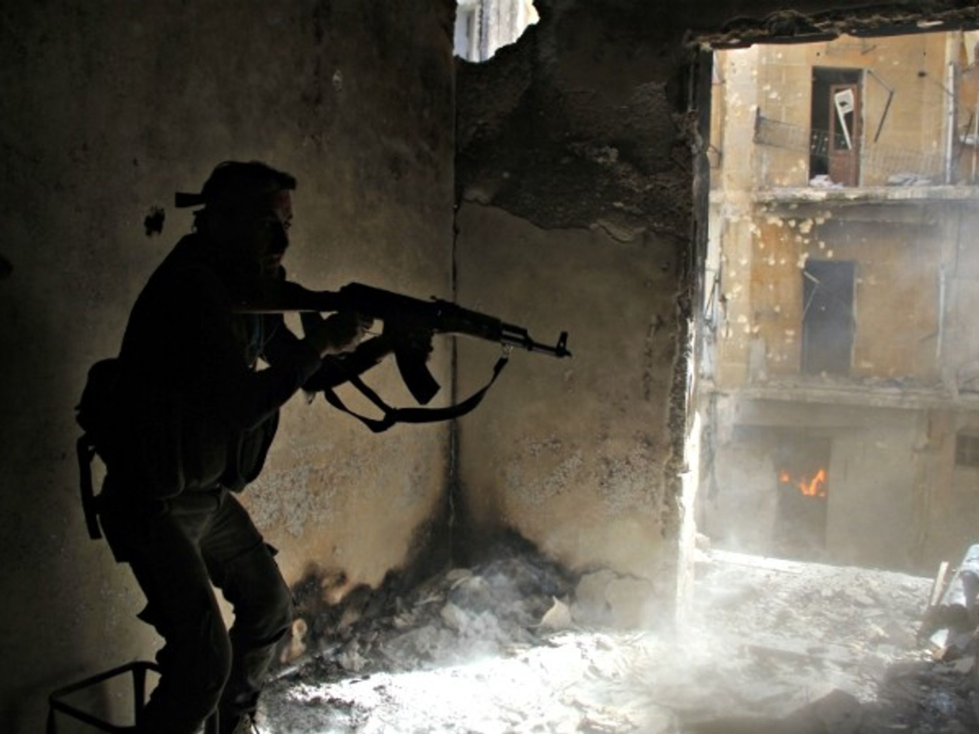 FSA soldier in Aleppo on Aug. 16