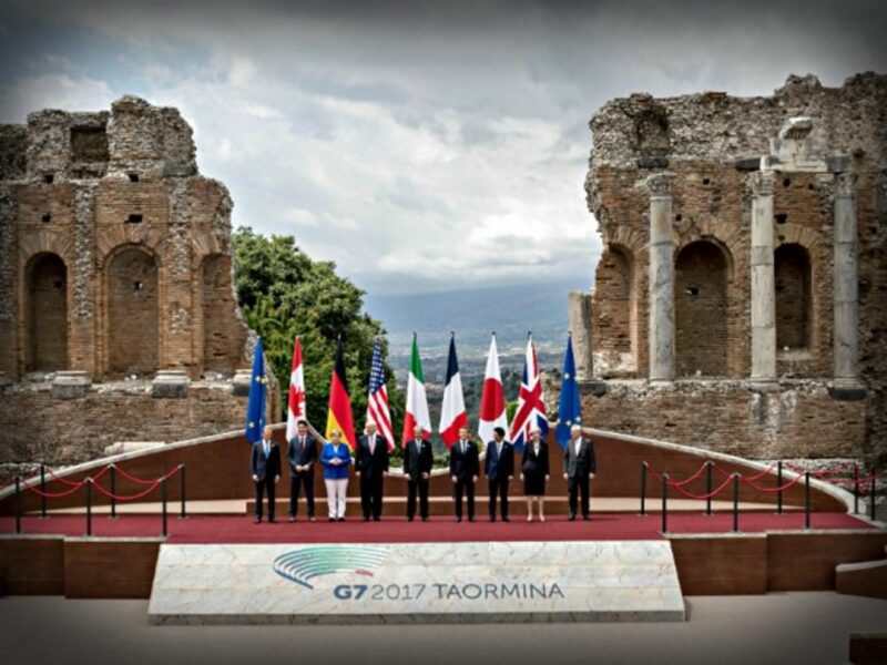 G7 Family photo, Taormina, Sicily