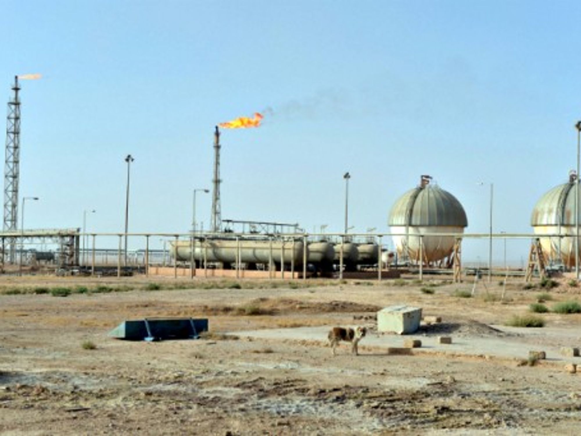 Gas production in Ash Shaddadi, Syria.