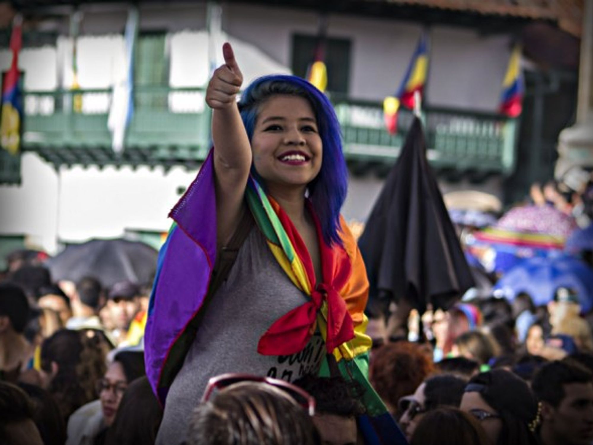 Gay Pride Day in Bogota last year
