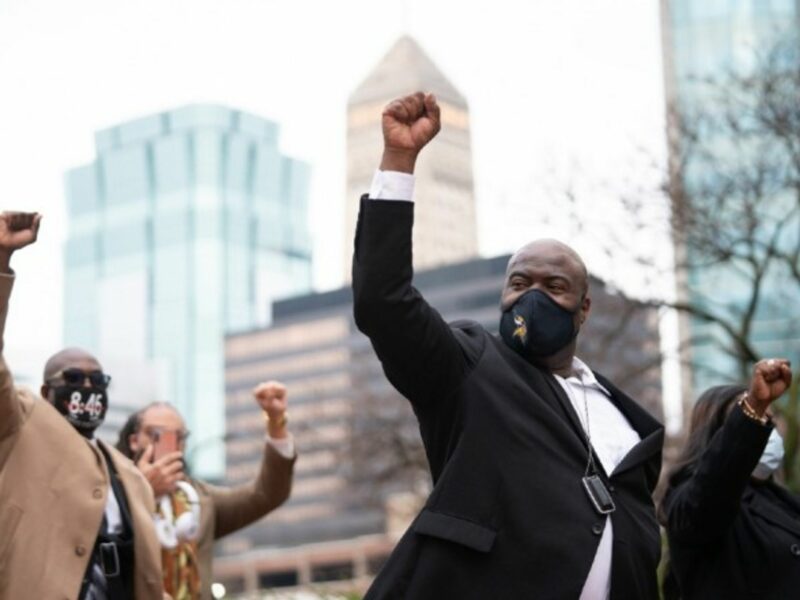 George Floyd’s brother Rodney in Minneapolis on April 7