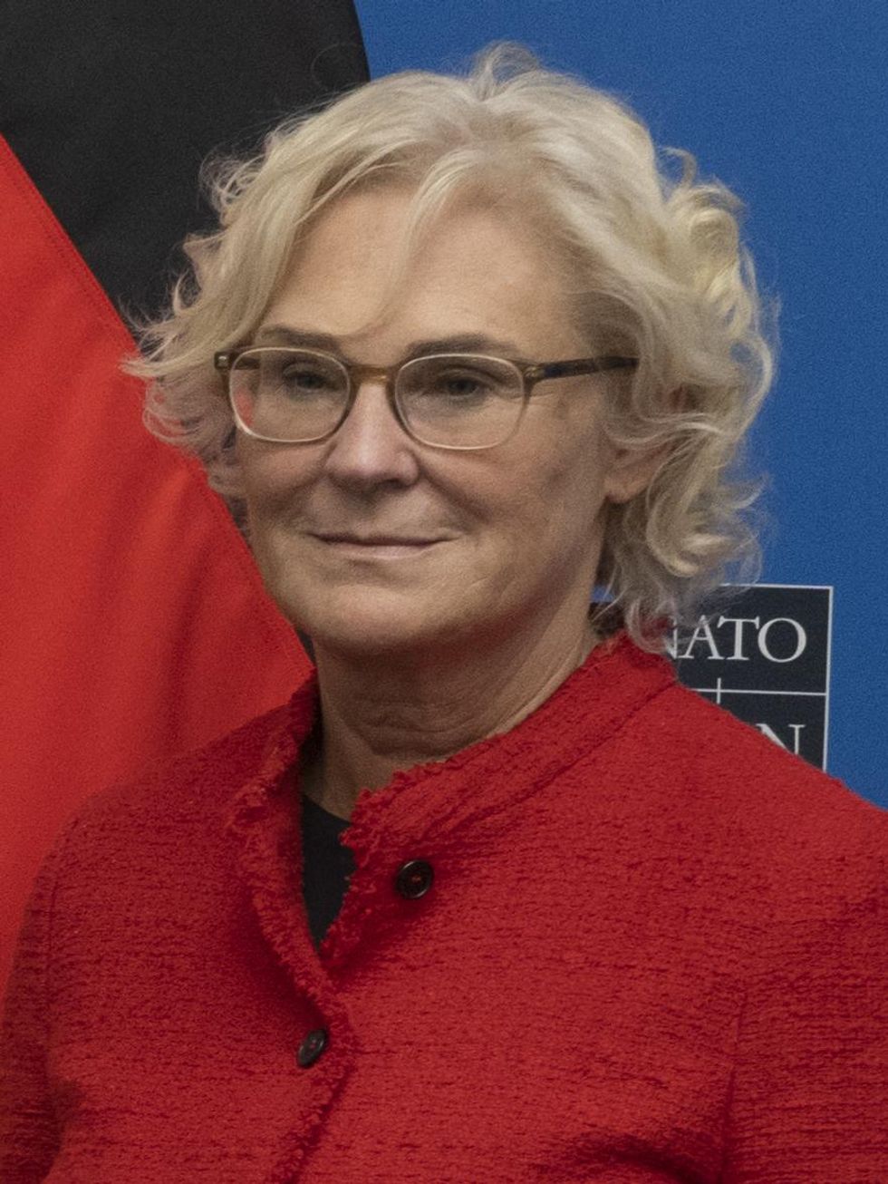 German Defense Minister Christine Lambrecht
