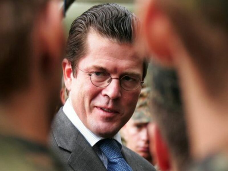 Germany's former Minister of Defense Karl-Theodor zu Guttenberg