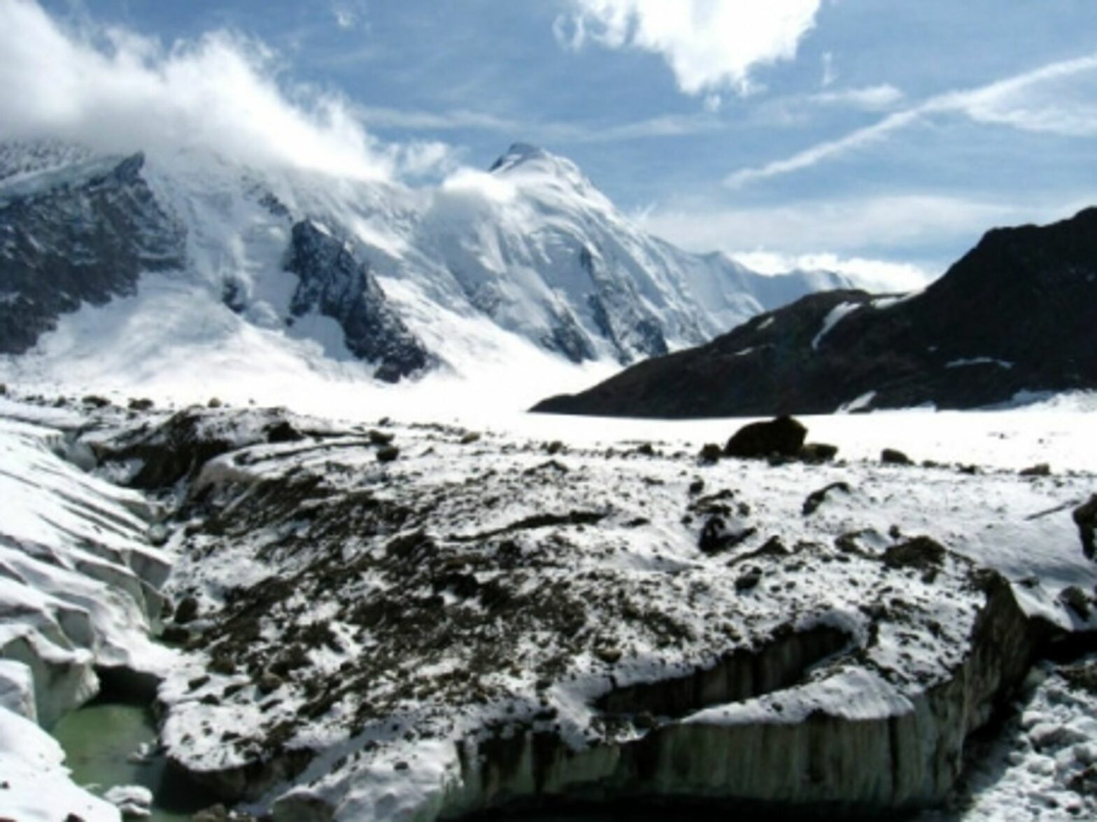 Glaciers receding in the Bernese Alps