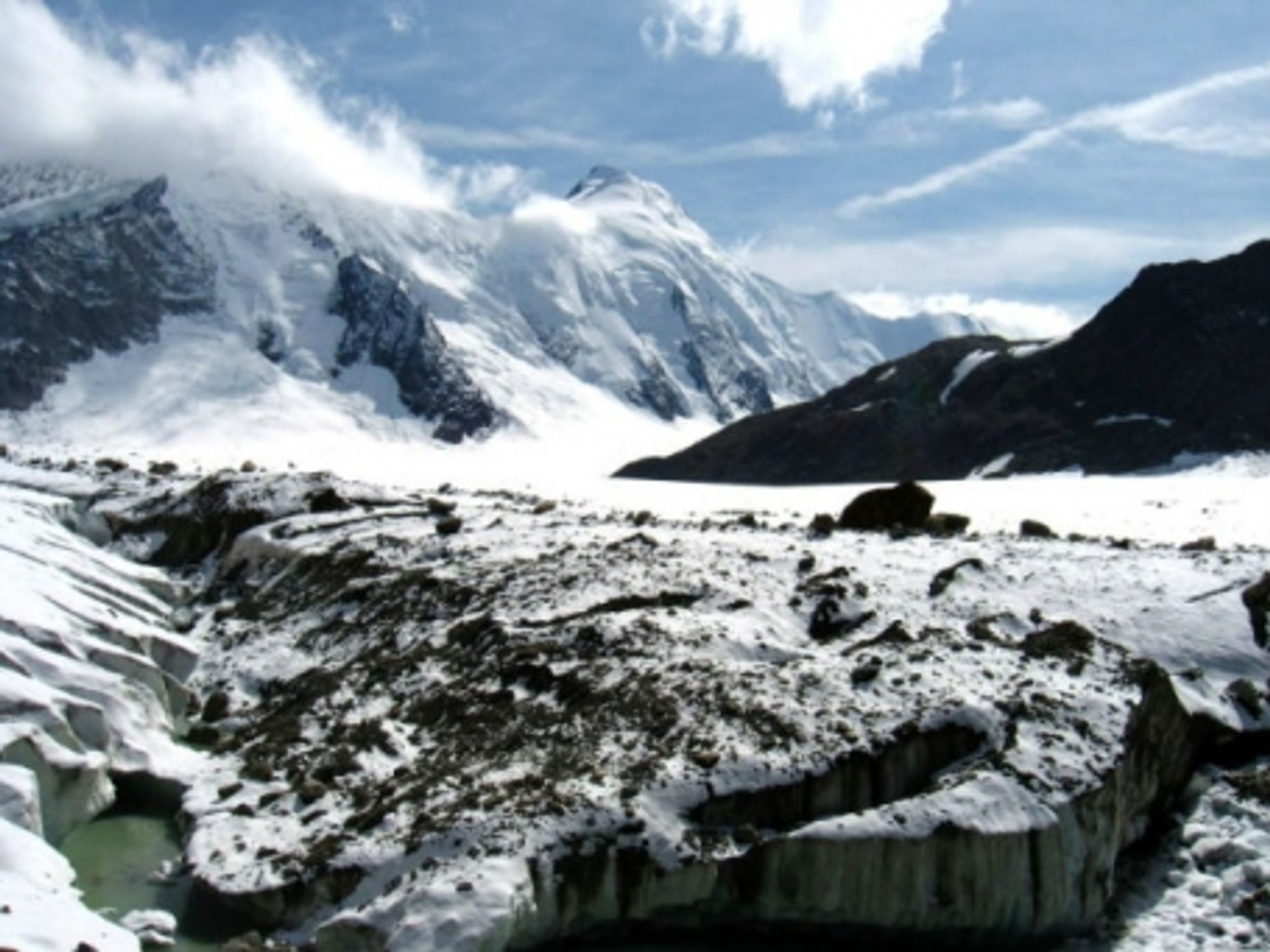 Glaciers receding in the Bernese Alps