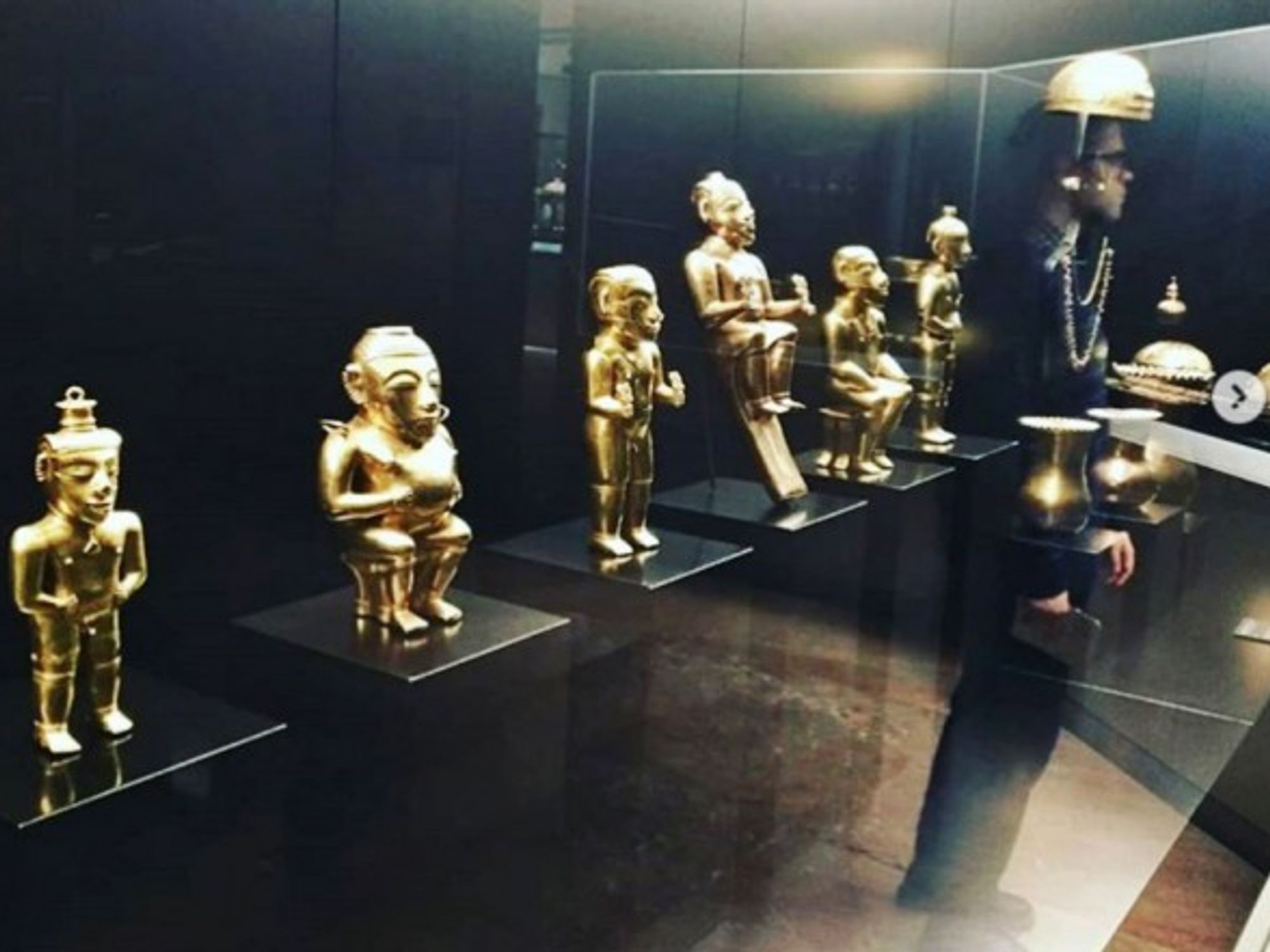 Gold artifacts from Quimbaya Collection in Madrid, Spain