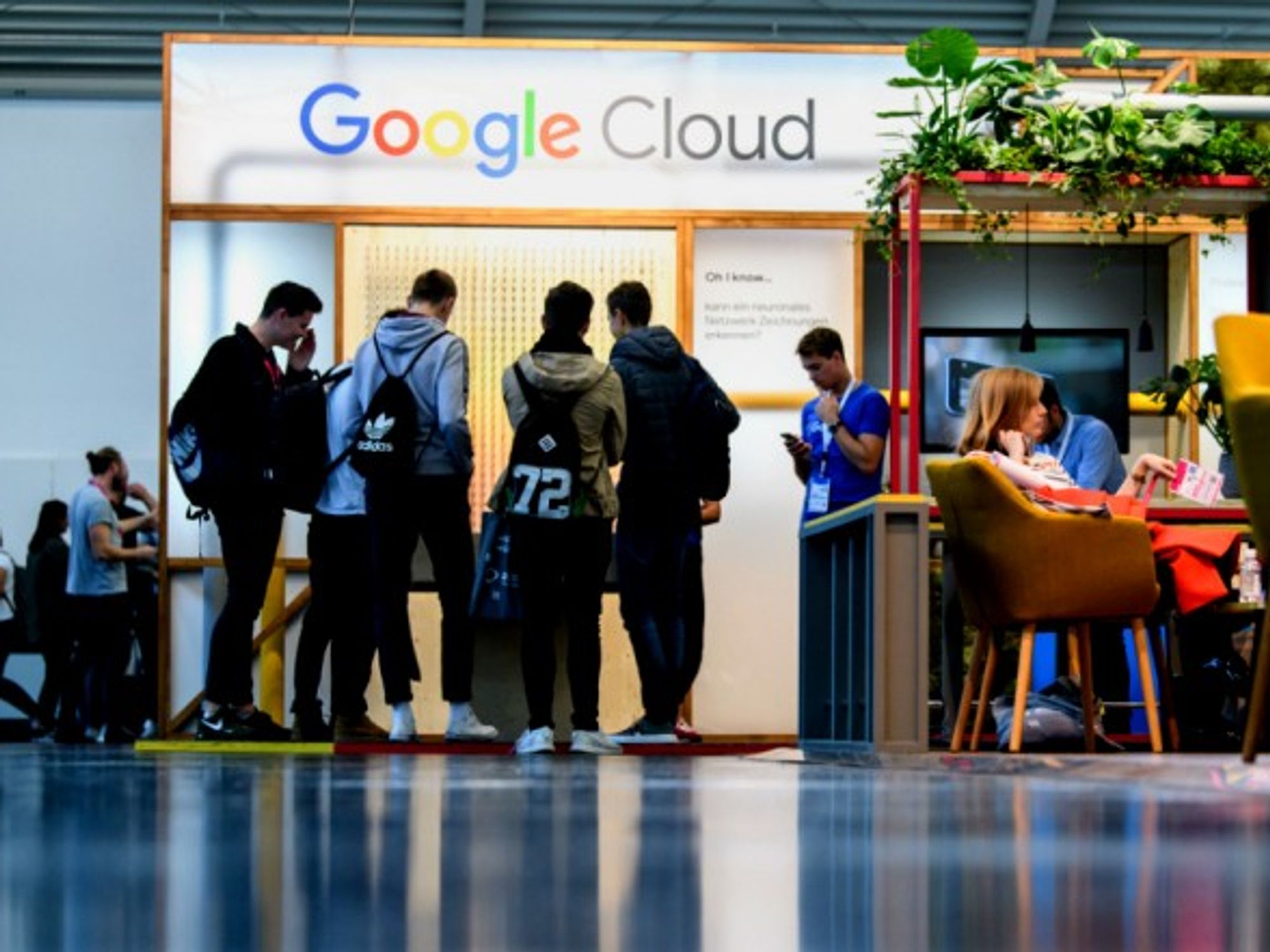 Google stand at Munich's trade fair