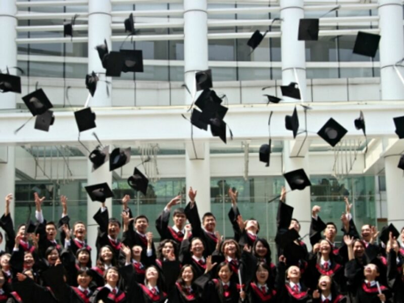 Graduates at the Guangdong University of Foreign Studies in Guangzhou