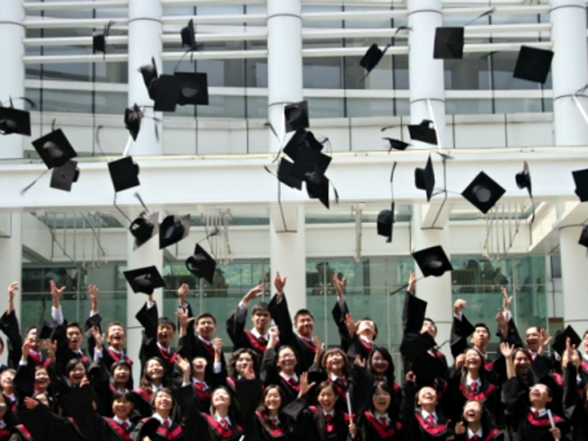 Graduates at the Guangdong University of Foreign Studies in Guangzhou