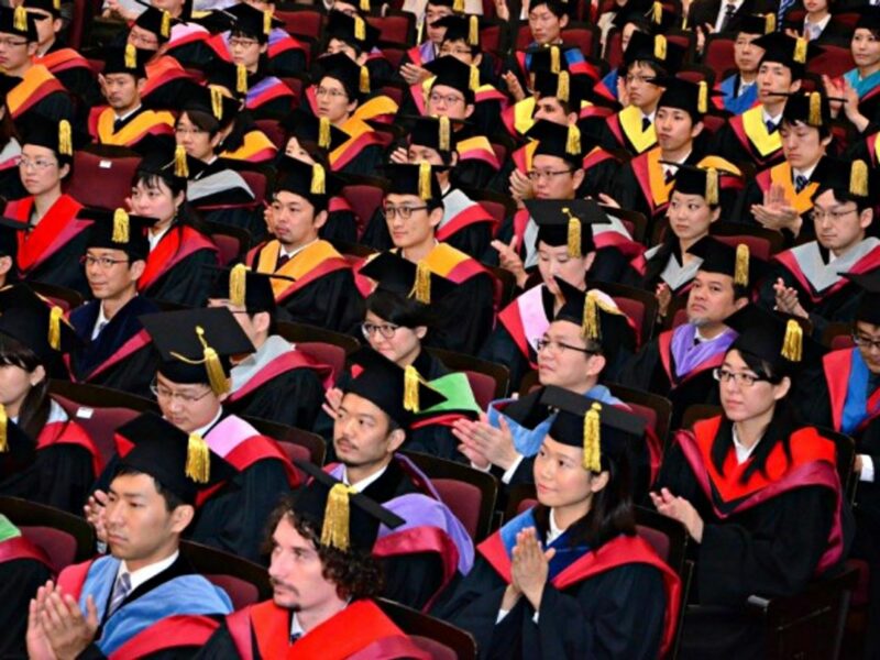Graduation at Waseda University in Japan