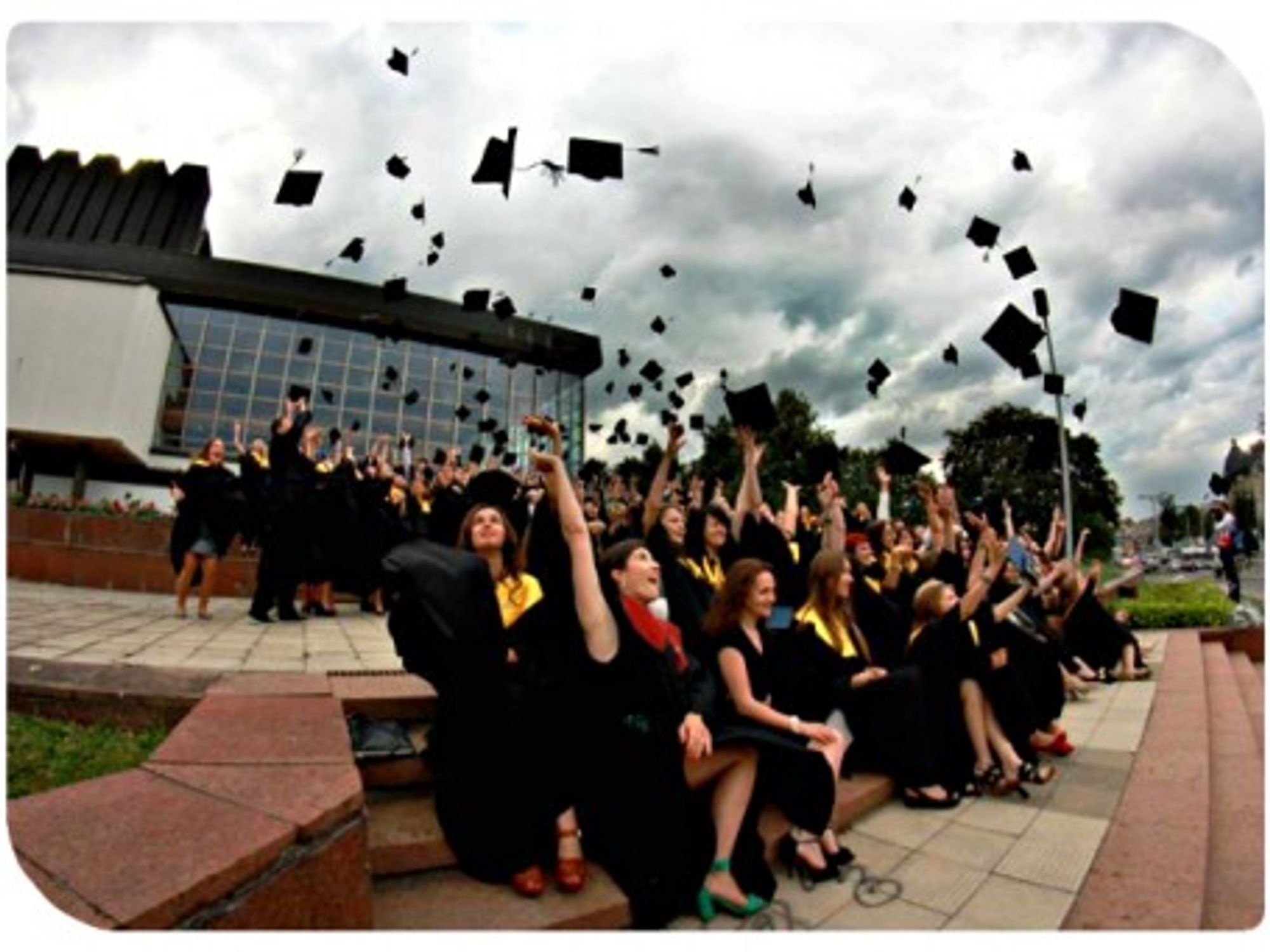 Graduation day at the European Humanities University in Vilnius