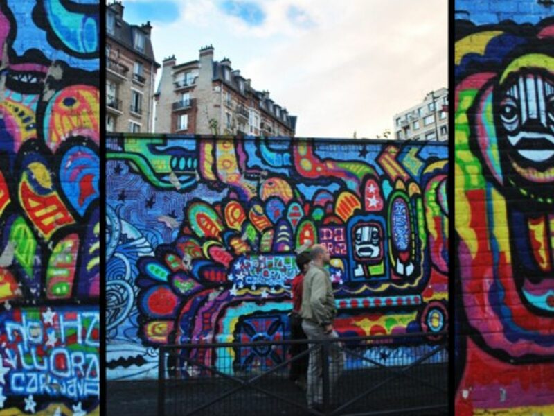 Graffiti in Paris' 19th arrondissement