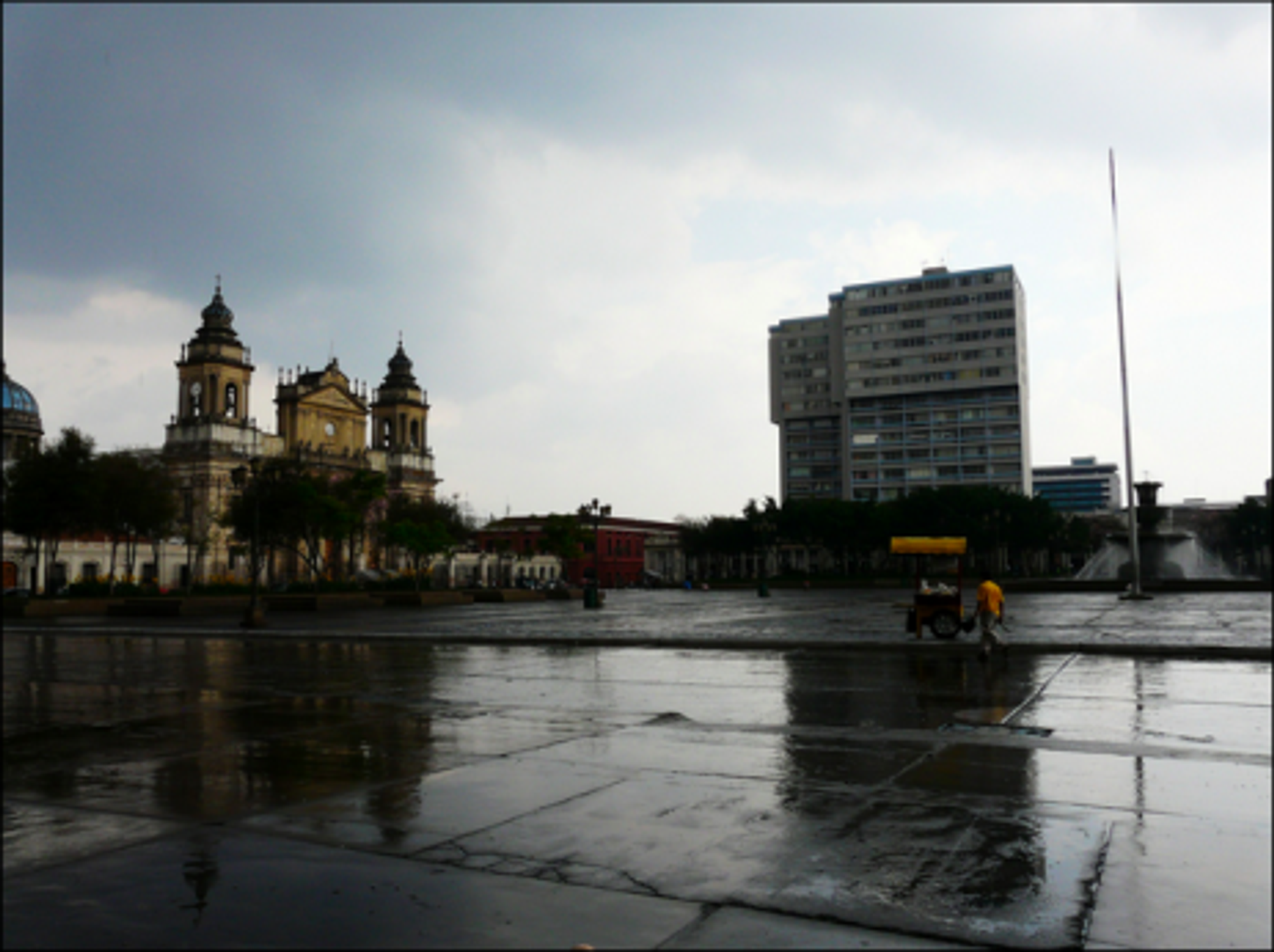 Gray skies in Guatemala City