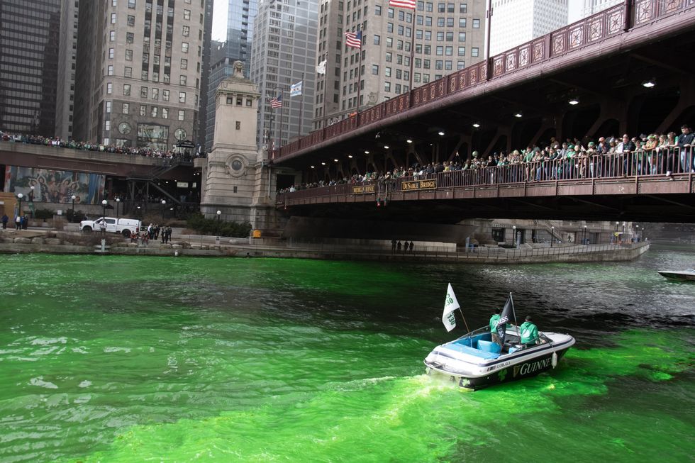 Green river for St Patrick’s day
