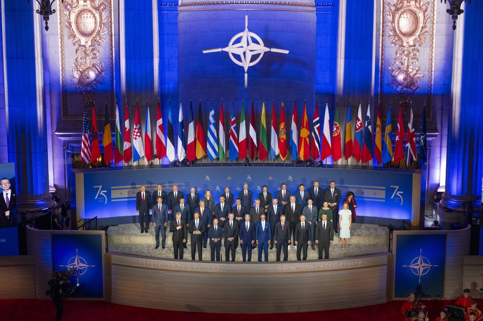Group photo of NATO leaders at the 2024 Washington summit