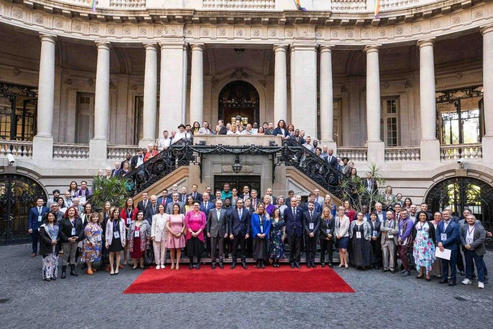 Group photo of participants at the Coalition for Equal Rights meeting in Buenos Aires
