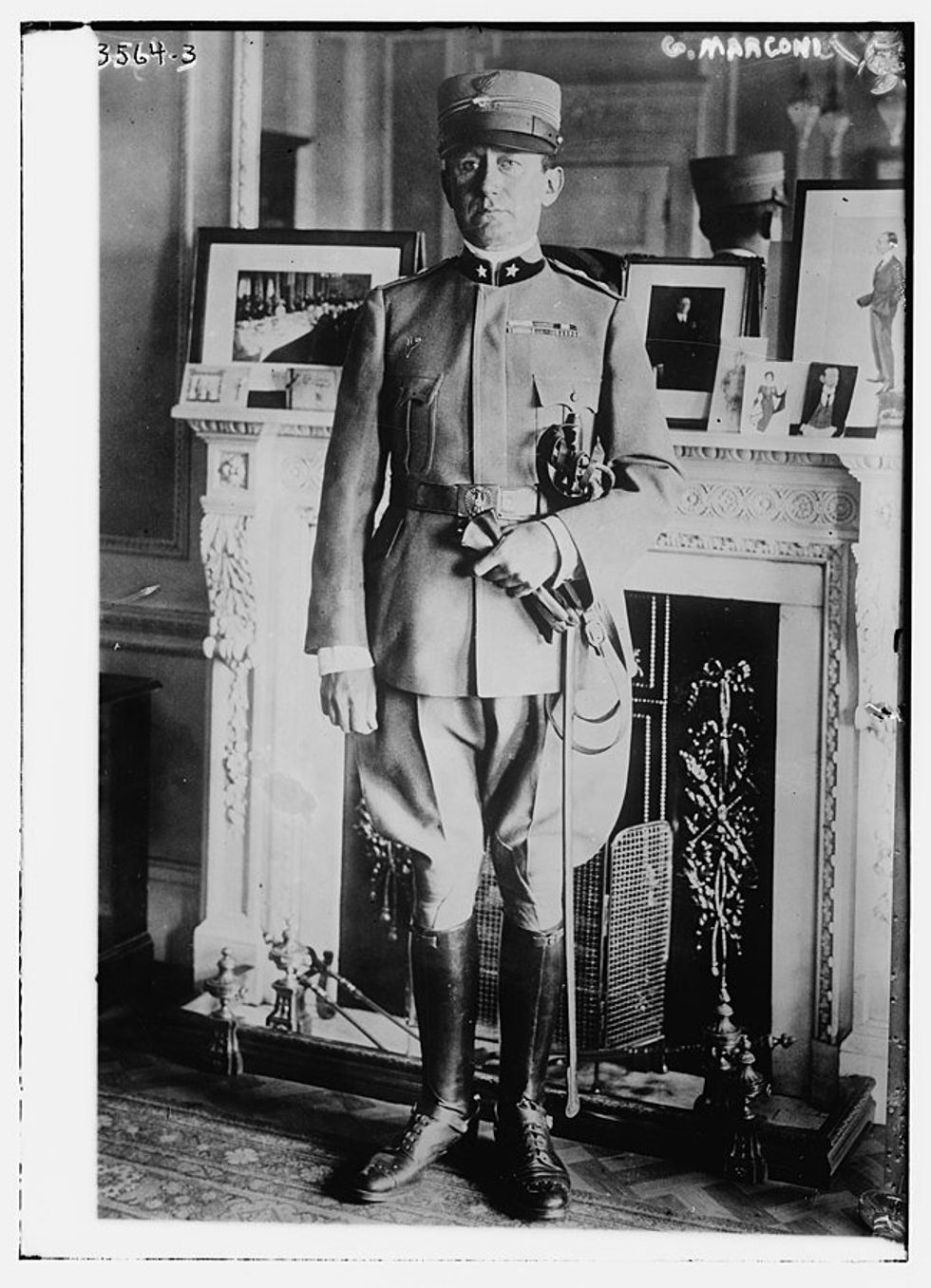 Guglielmo Marconi in his uniform