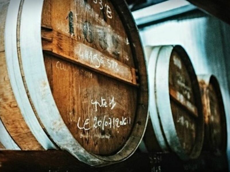 Guillotine vodka barrels
