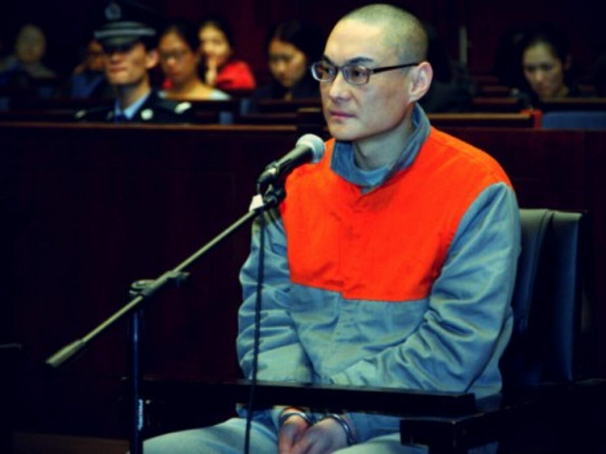 Han Lei, shown in Beijing court in 2013, was executed last month for killing a toddler during a row with her mother over a parking space.