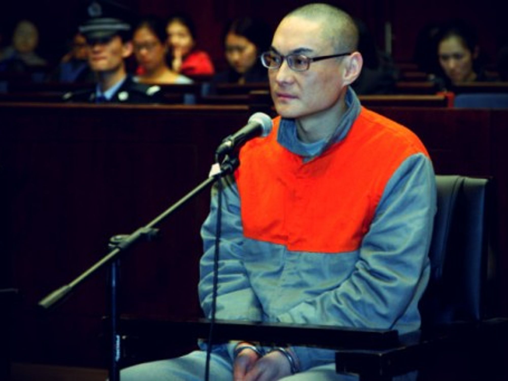 Han Lei, shown in Beijing court in 2013, was executed last month for killing a toddler during a row with her mother over a parking space.