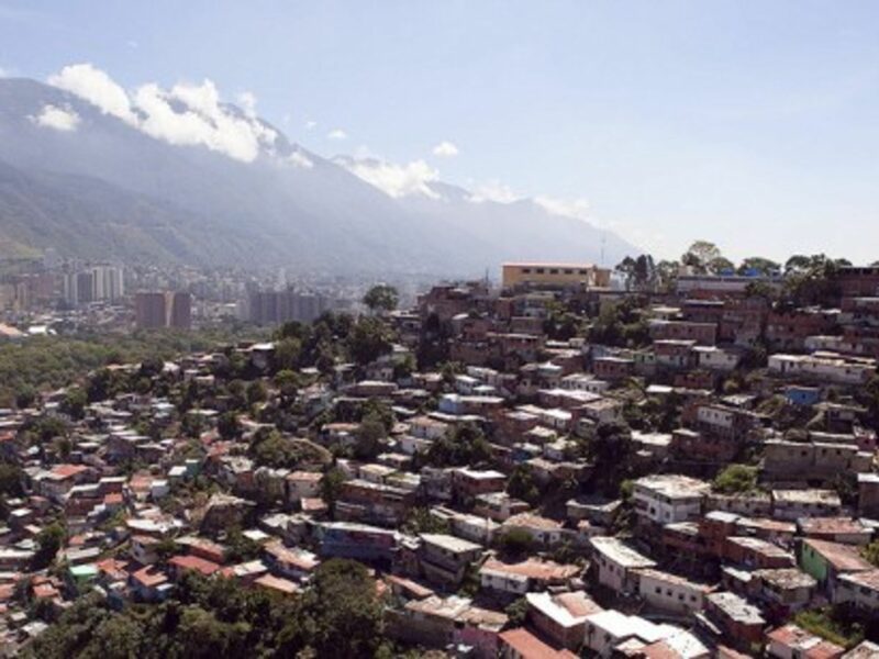 Haphazard residential construction outside of Caracas, Venezuela
