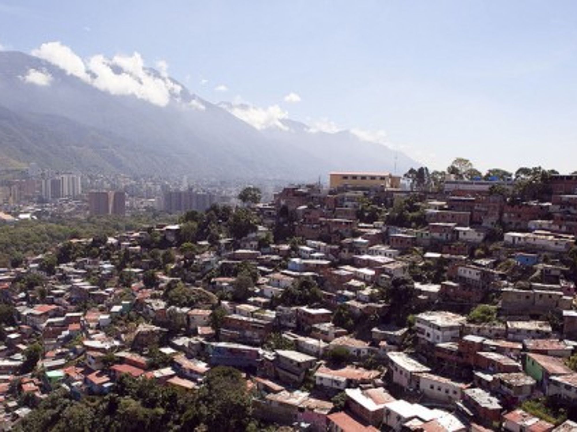 Haphazard residential construction outside of Caracas, Venezuela