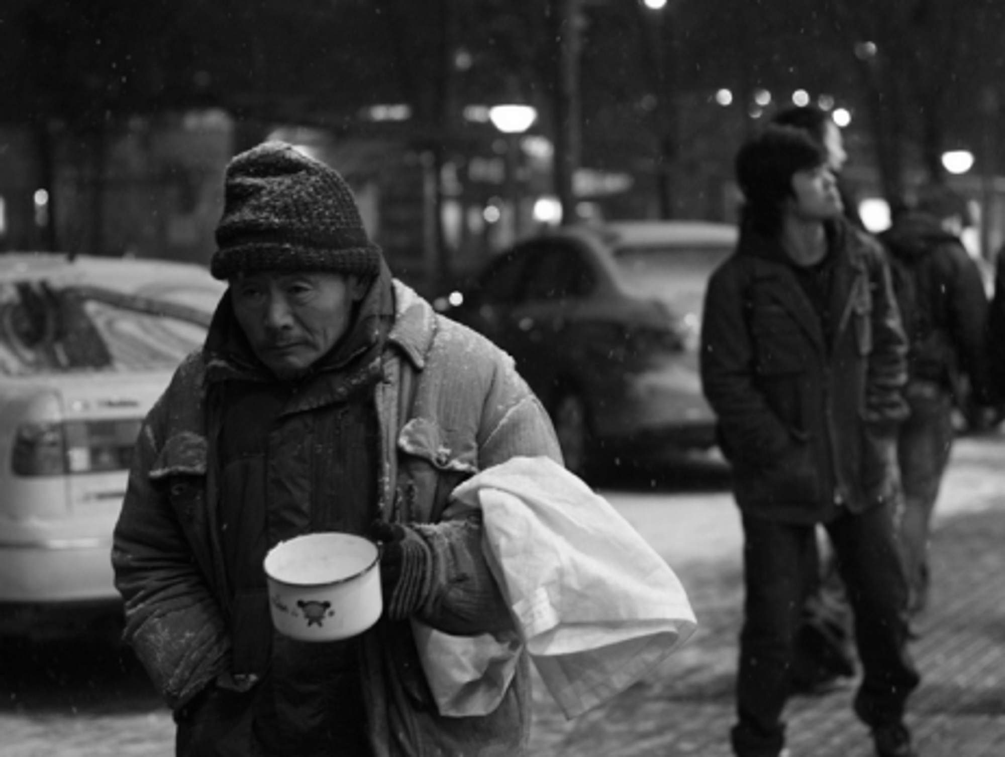 Hard times are usually hidden in modern China's big cities