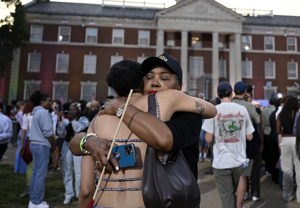 Harris supporters on Nov. 6