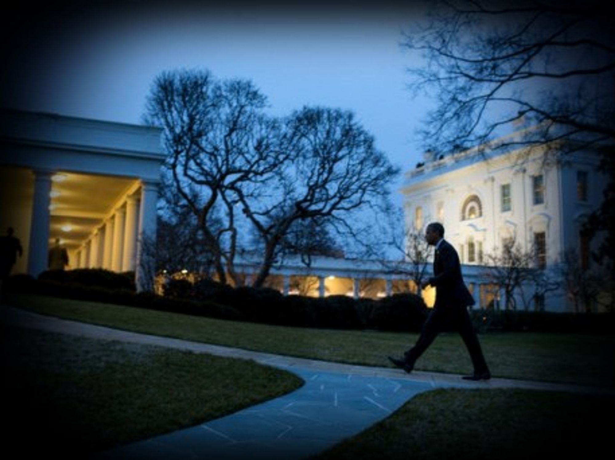 He walks alone
