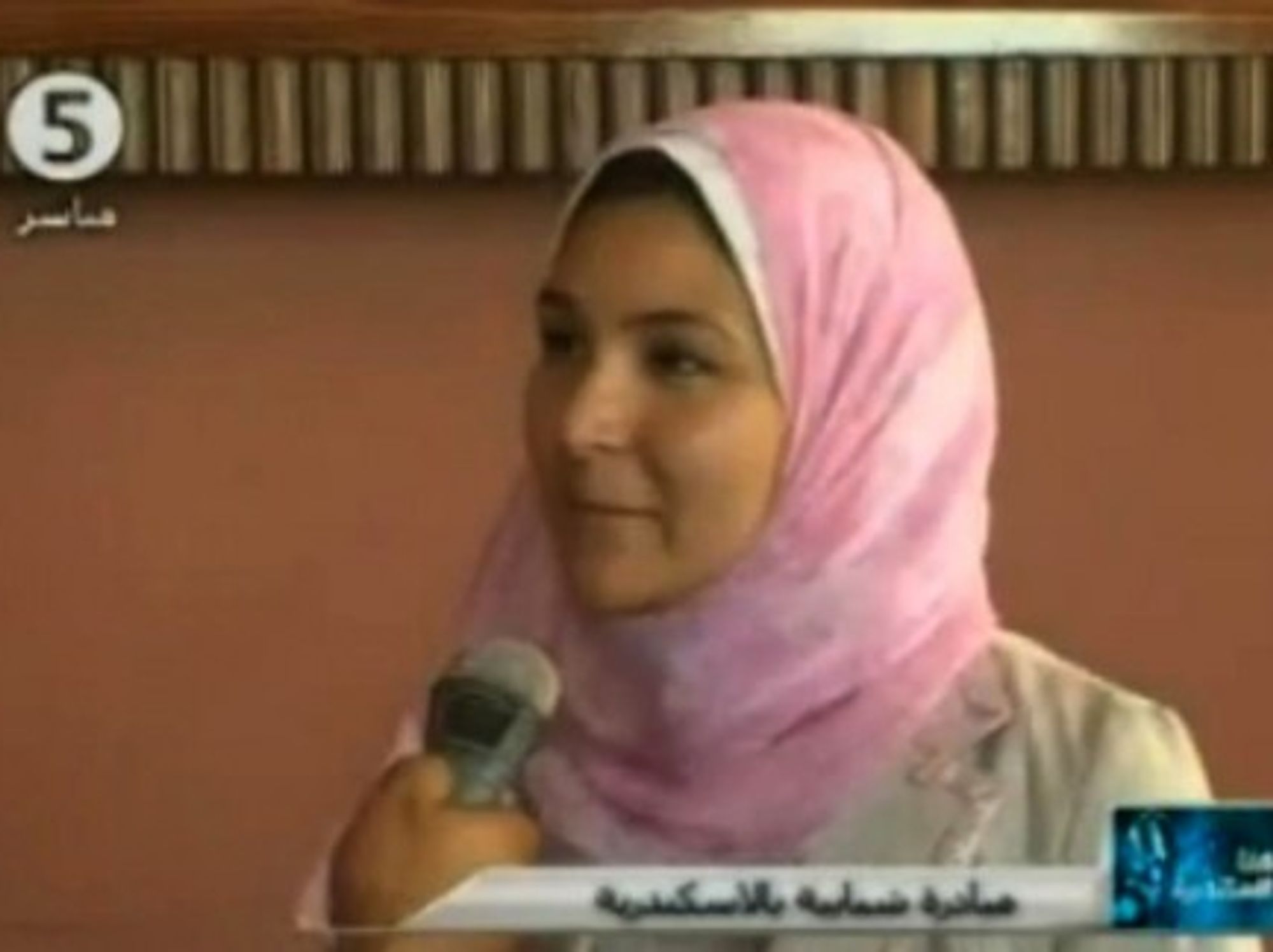 Headscarves appear frequently on Egypt's Channel 5, just not on the heads of presenters