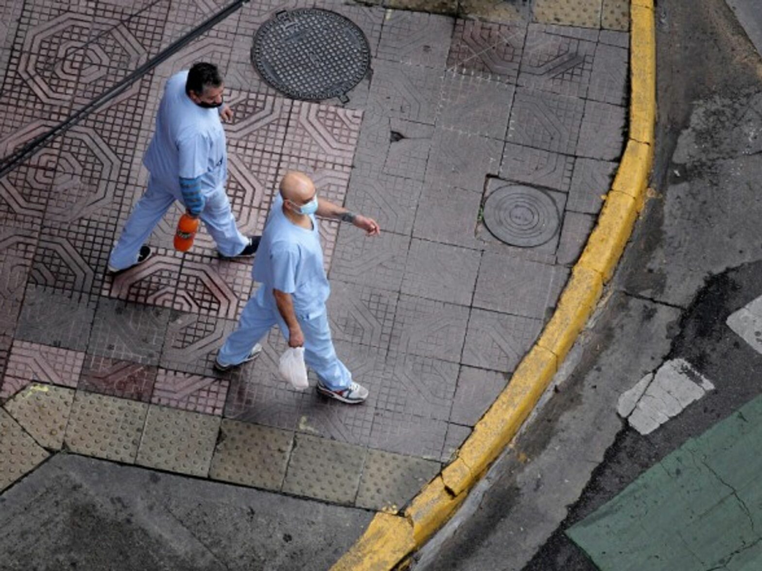 Health workers in Buenos Aires