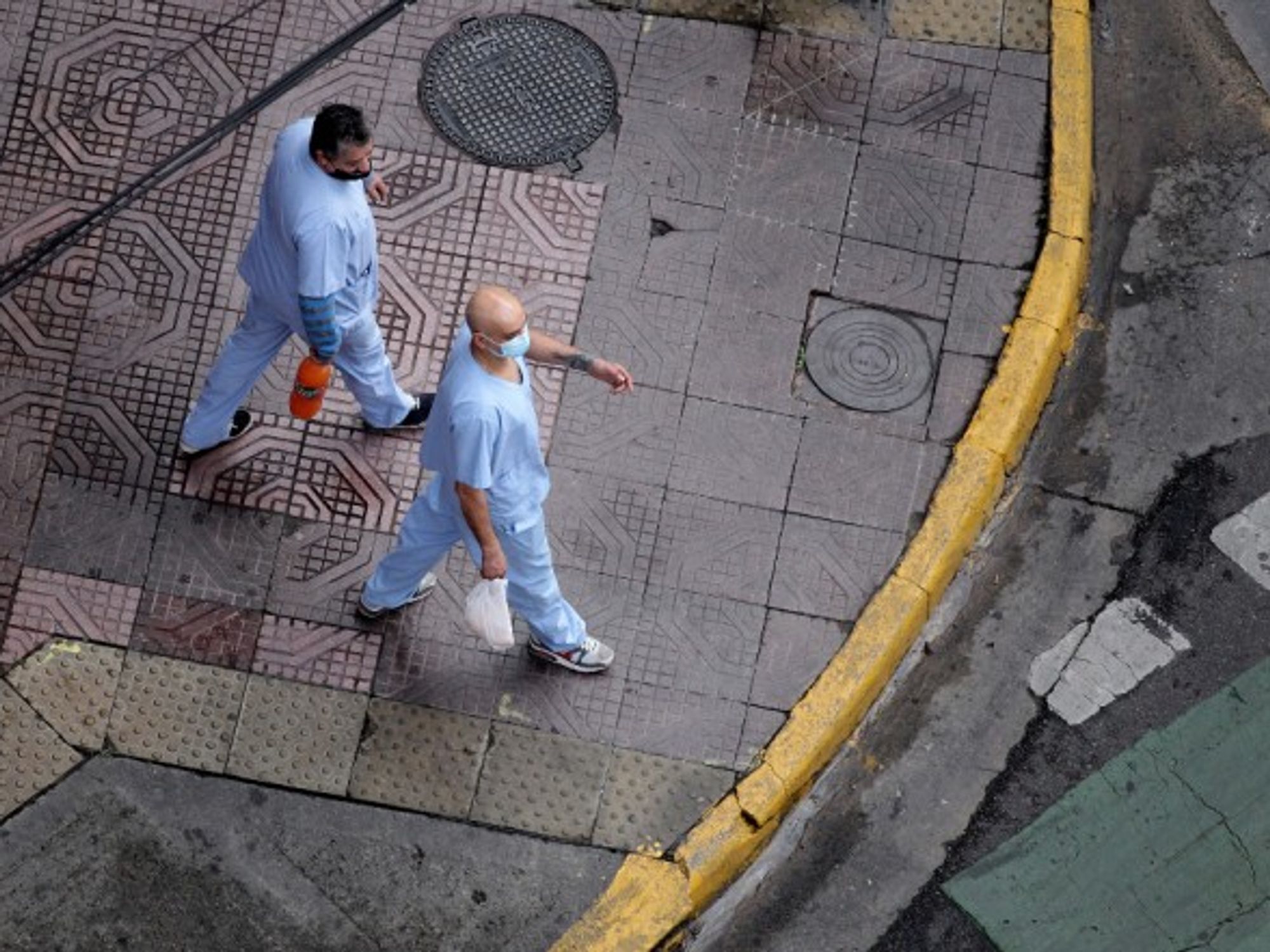 Health workers in Buenos Aires