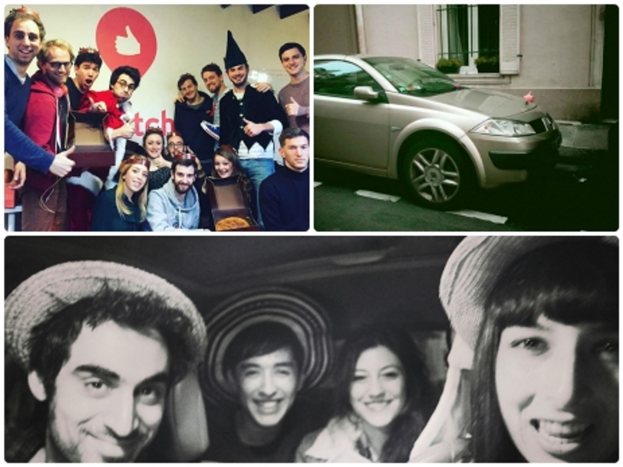 Heetch team (top left), ride (top right) and users (bottom)