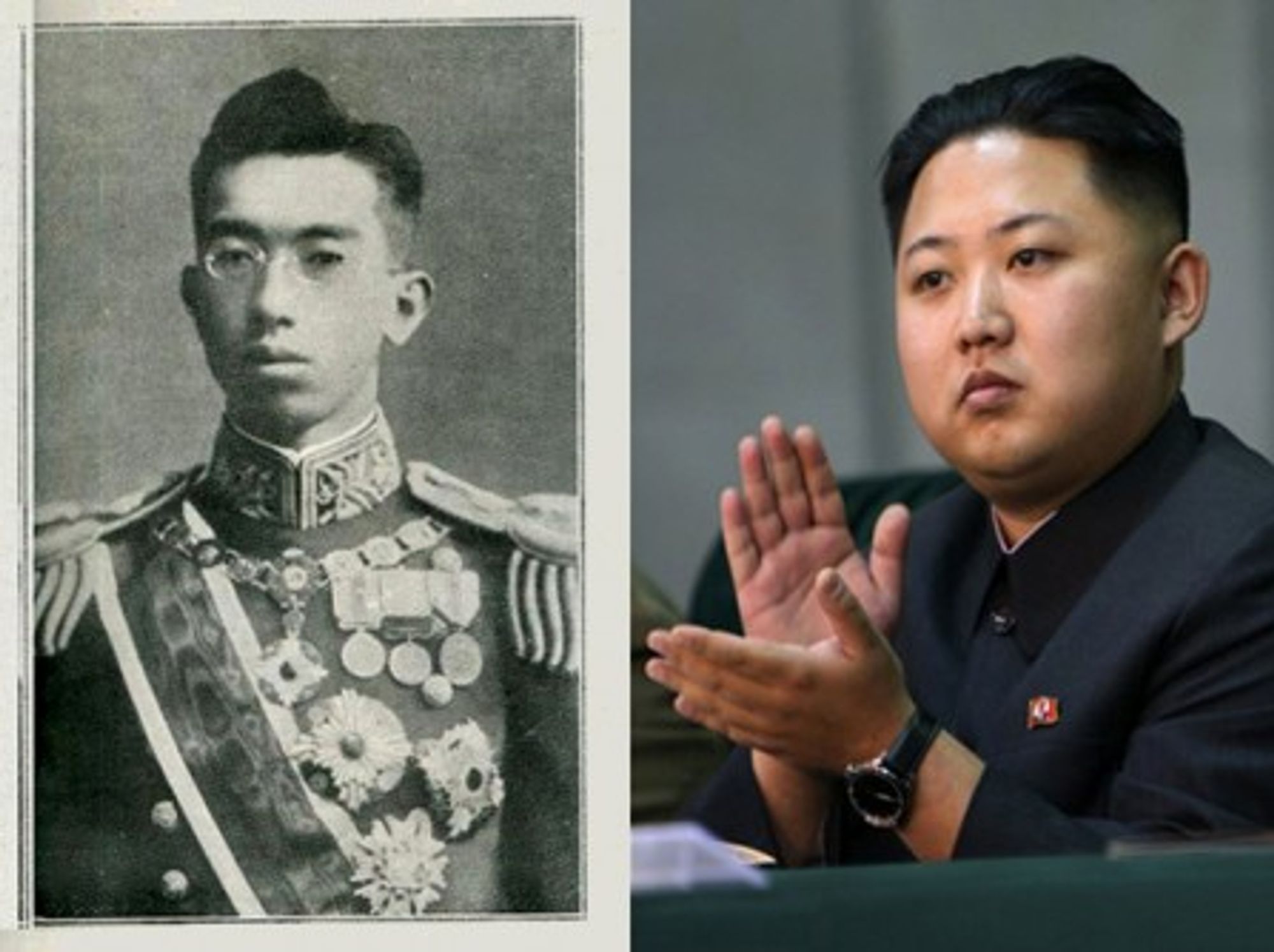 Hirohito (left) was 25 when he became emperor. Kim Jong-Un is 28.