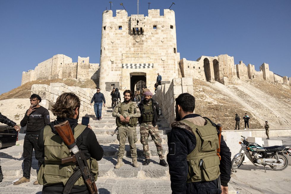Historic Aleppo Castle after the Islamist Hayat Tahrir al-Sham (HTS) group and their Turkish-backed allies, opposing Syria's Bashar al-Assad regime take control of Aleppo, Syria, Dec. 3, 2024.​