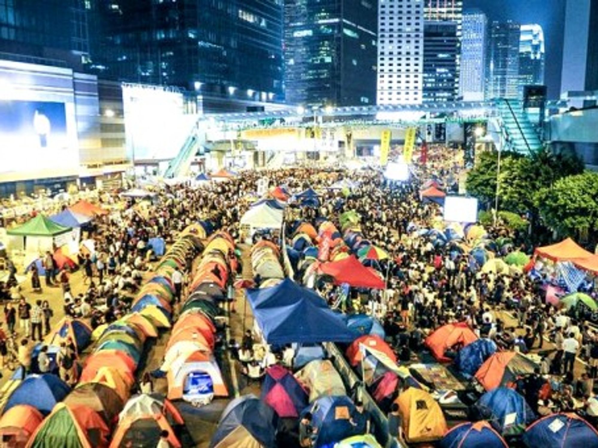 Hong Kong's "Occupy Central" protesters on Tuesday