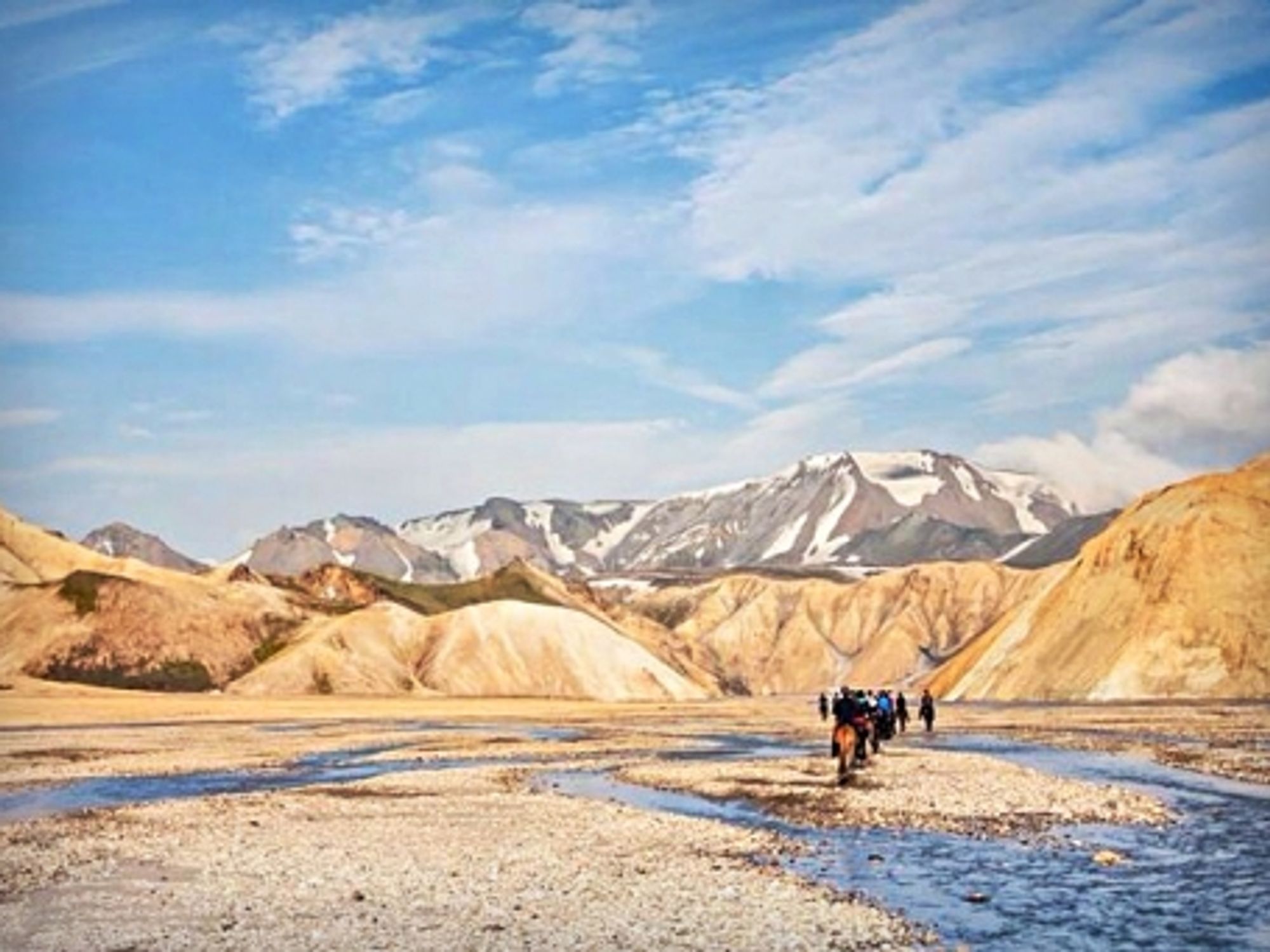 Horseriders in Iceland's JÃ¶kulgil River canyon