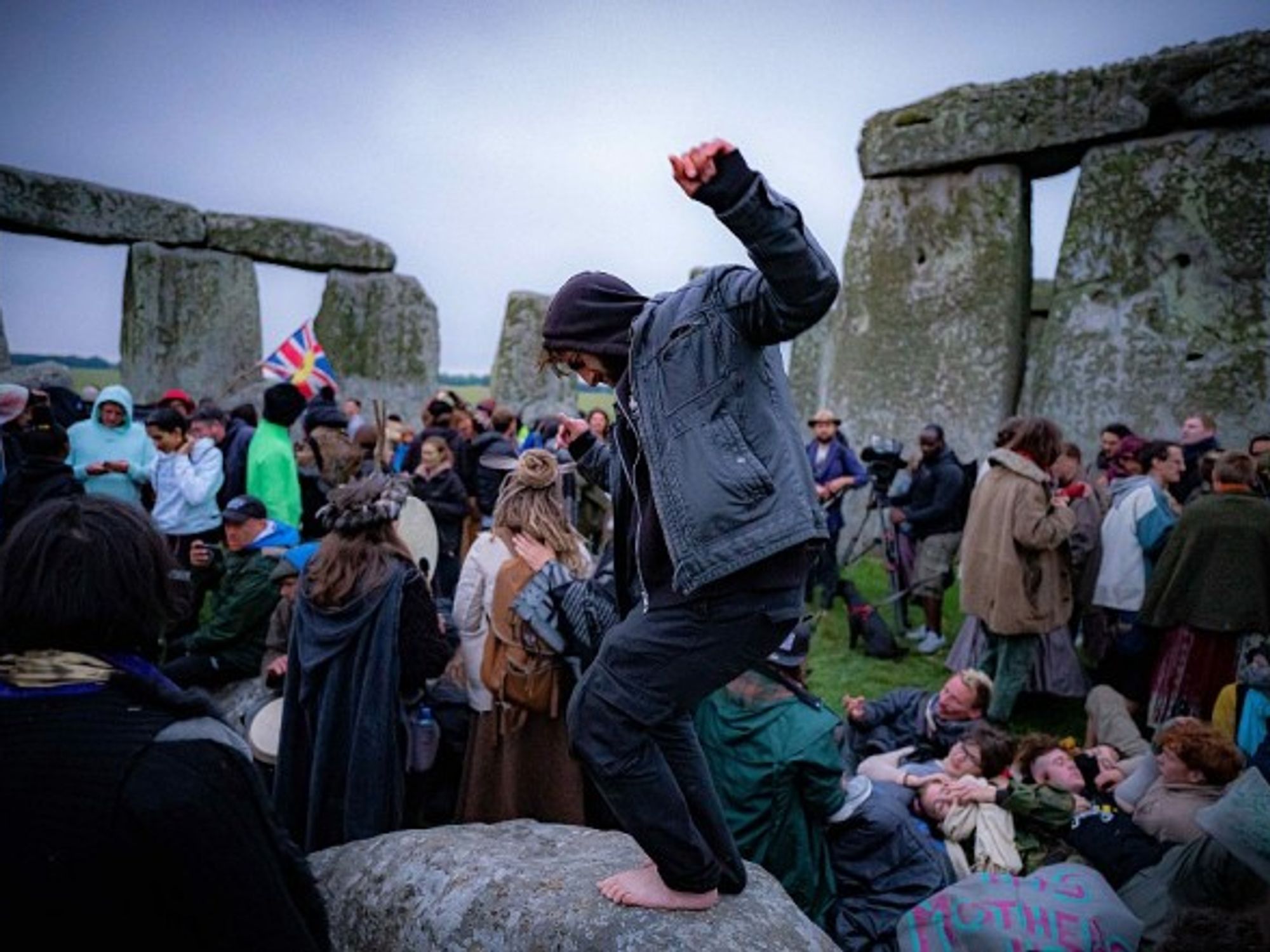 Hundreds of people celebrated the Summer Solstice at Stonehenge, UK