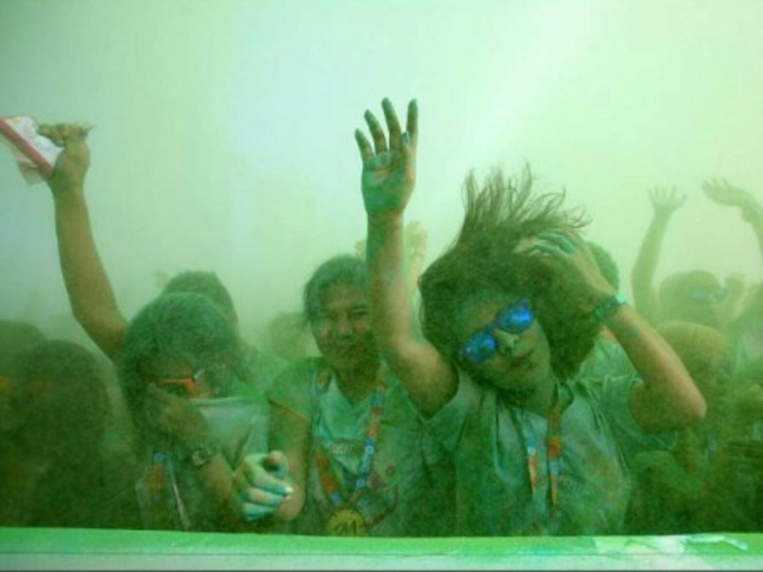 Hundreds of runners joined the third edition of the Manila Color Run held Sunday
