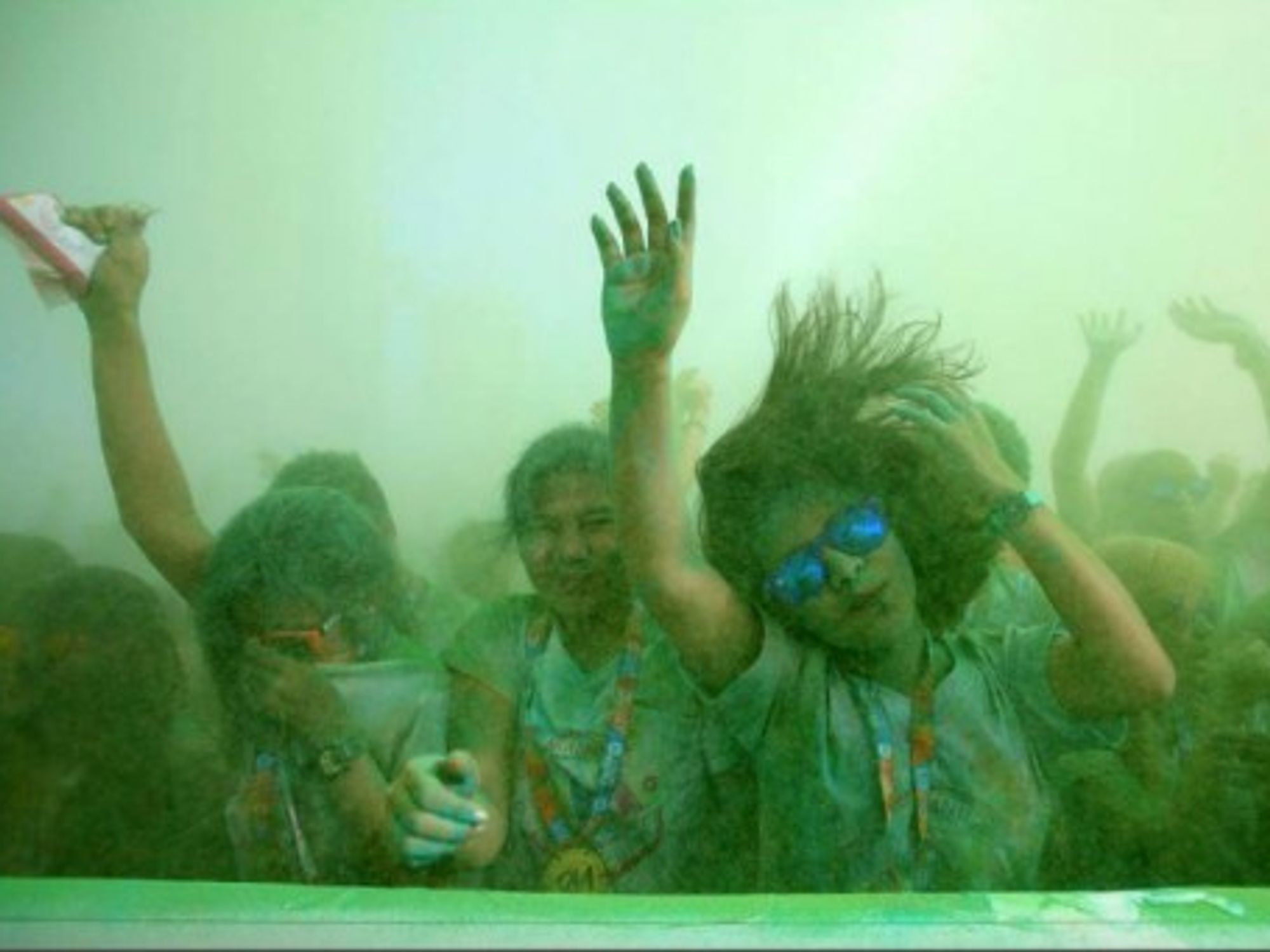 Hundreds of runners joined the third edition of the Manila Color Run held Sunday