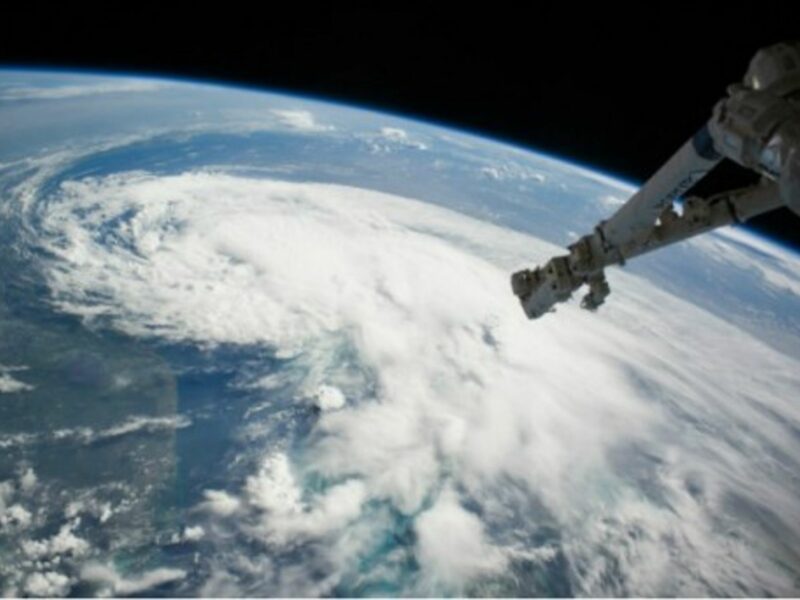 Hurricane Arthur seen from space.