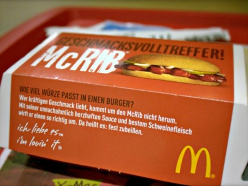 "Ich liebe es" ... NOT.