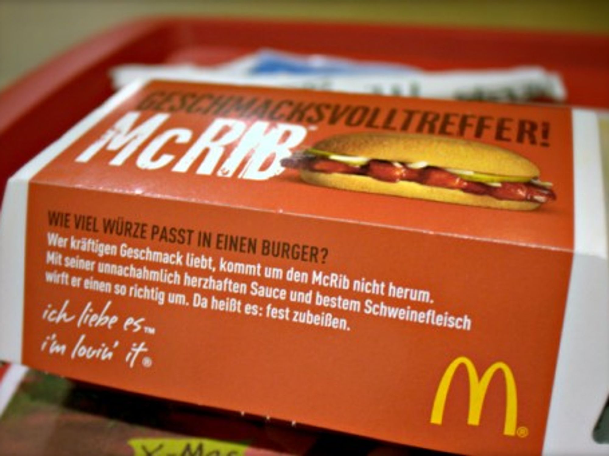 "Ich liebe es" ... NOT.