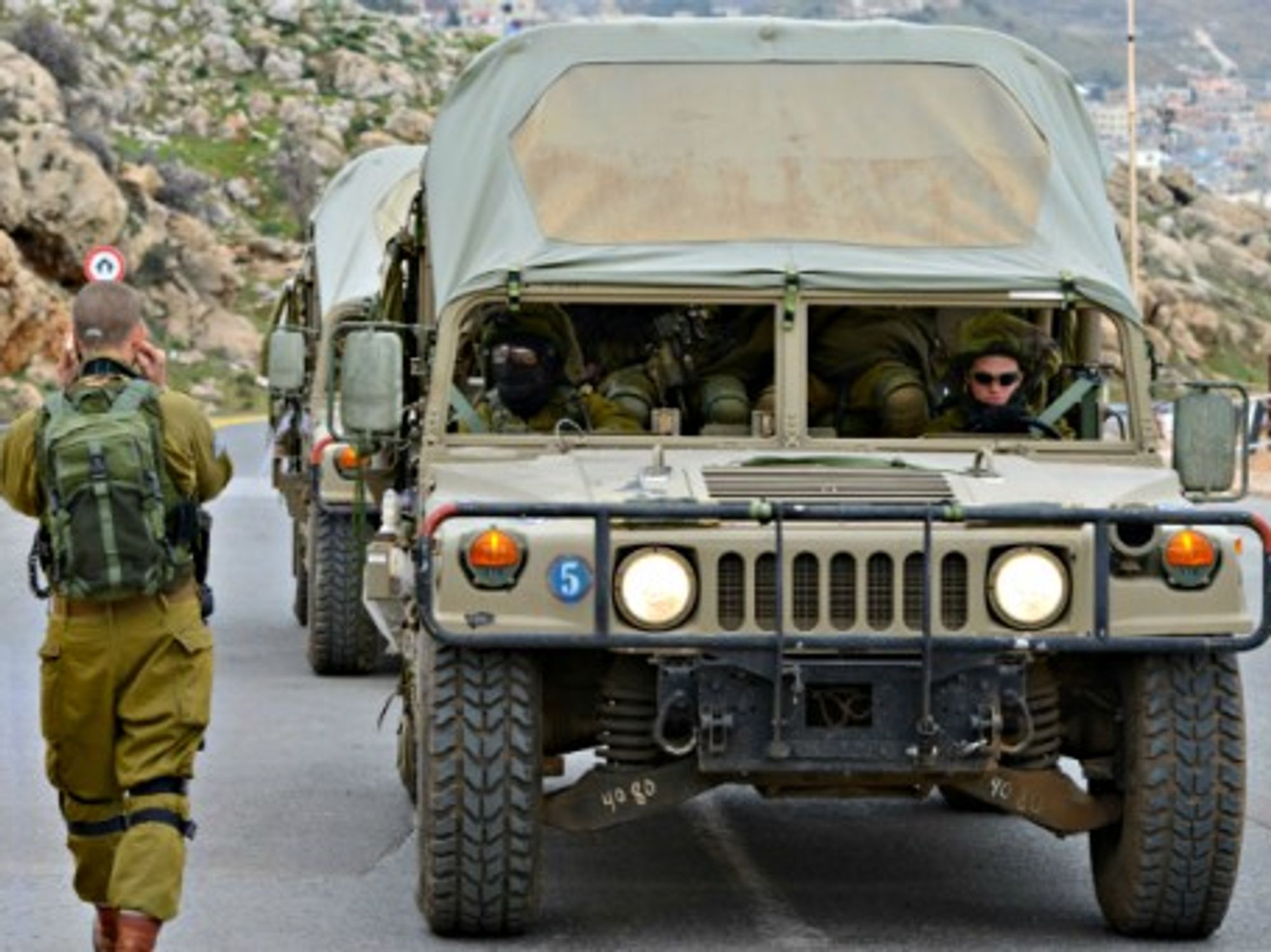 IDF soldiers in the Golan Heights in January 2015