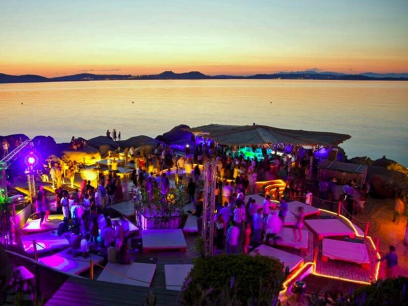 Image of a beach nightclub in Costa Smeralda