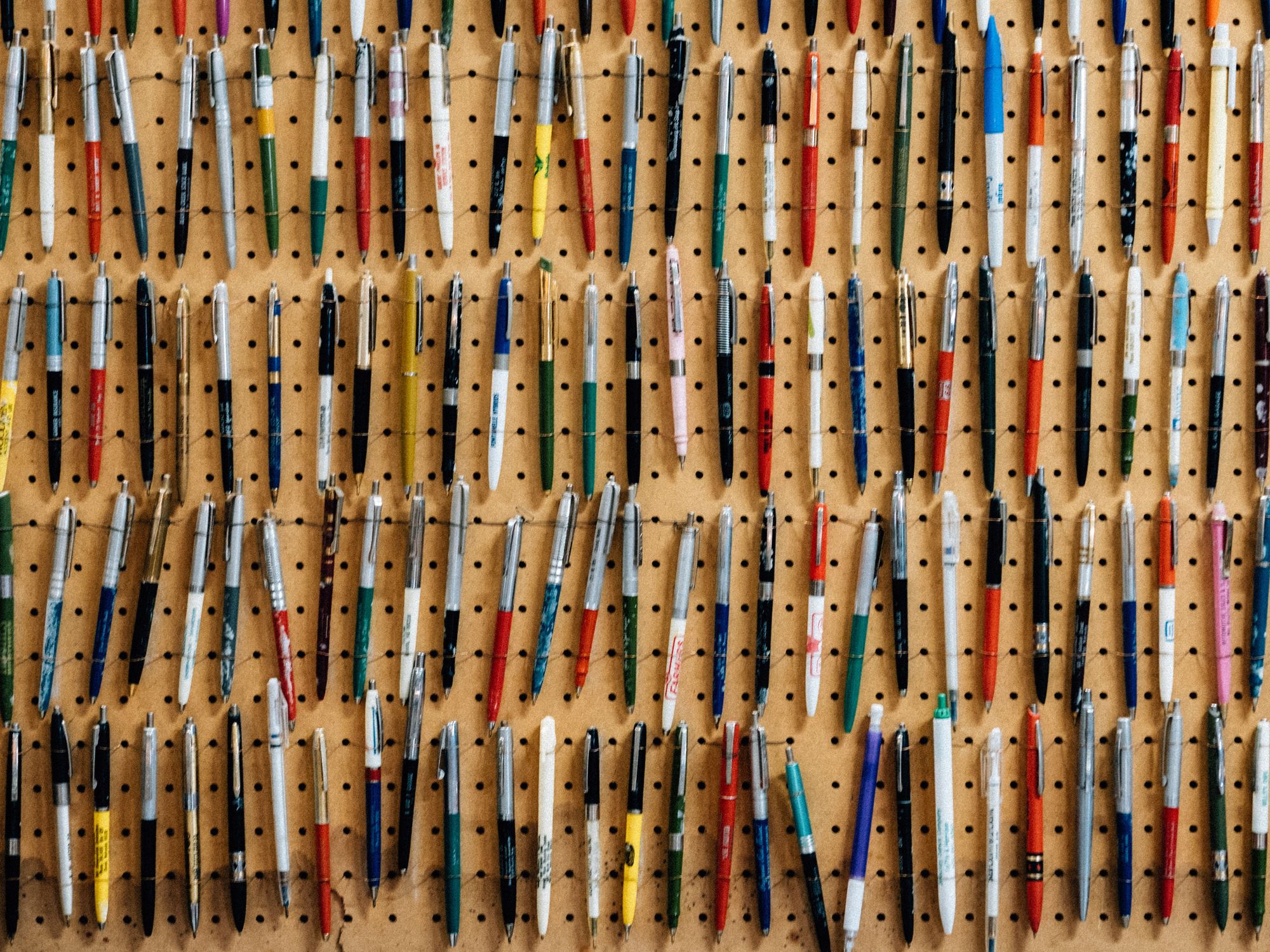 Image of a collection of pens.